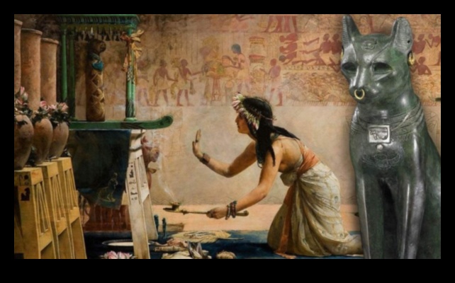 דמויות חתוליות: אריות ולביאות בדימויים מצריים