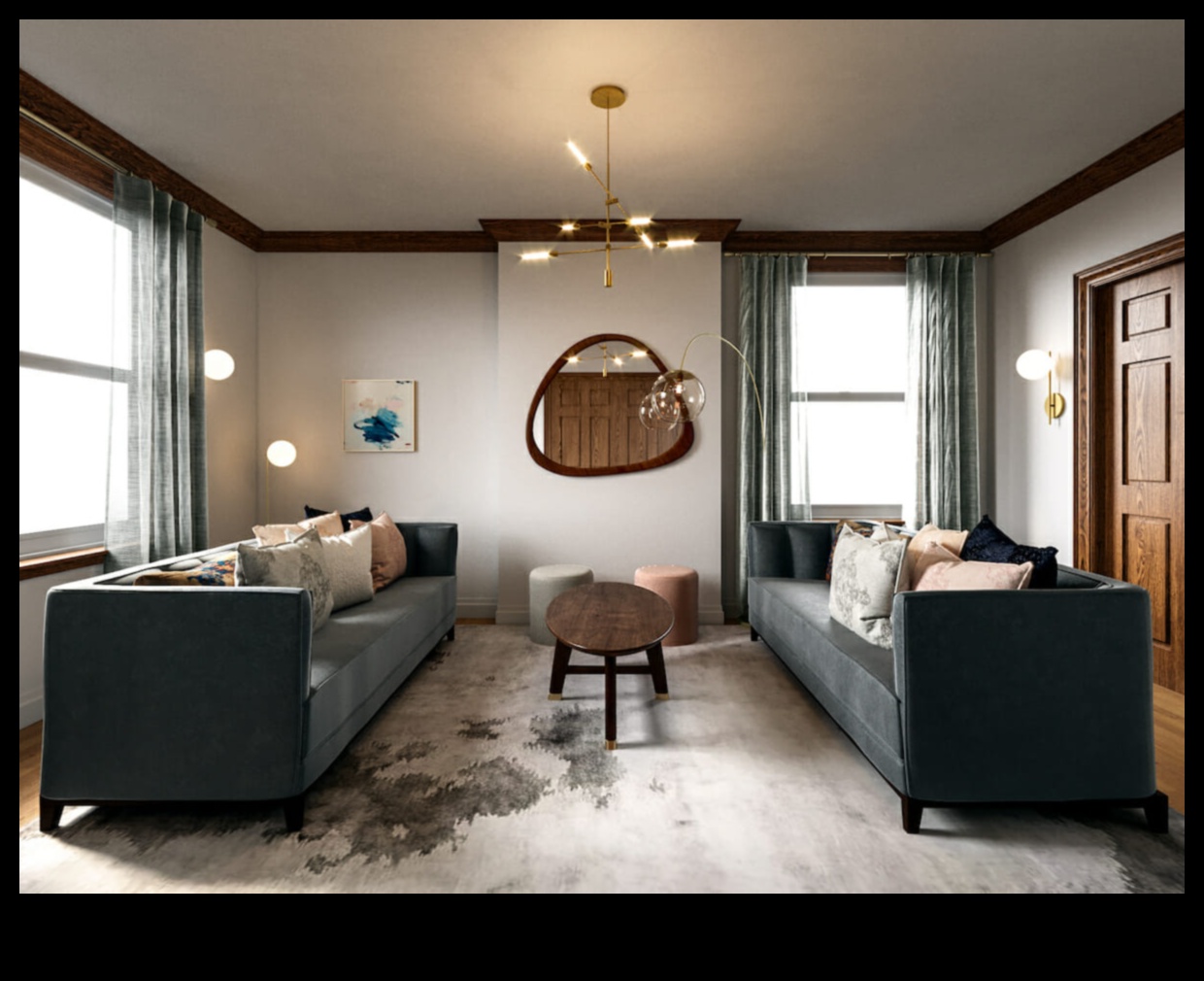 כיצד אוכל לשלב אלמנטים מודרניים של אמצע המאה בעיצוב המשרד הביתי שלי?