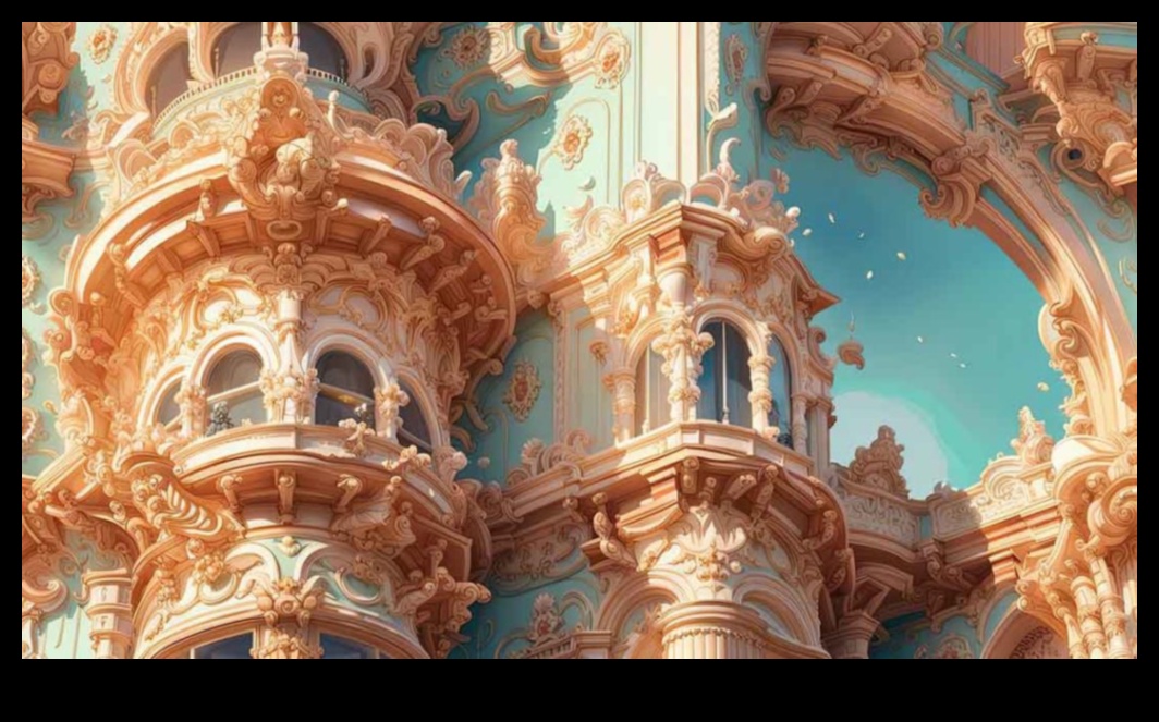 גוונים הרמוניים: הצבעים התוססים של יצירה אמנותית רוקוקו