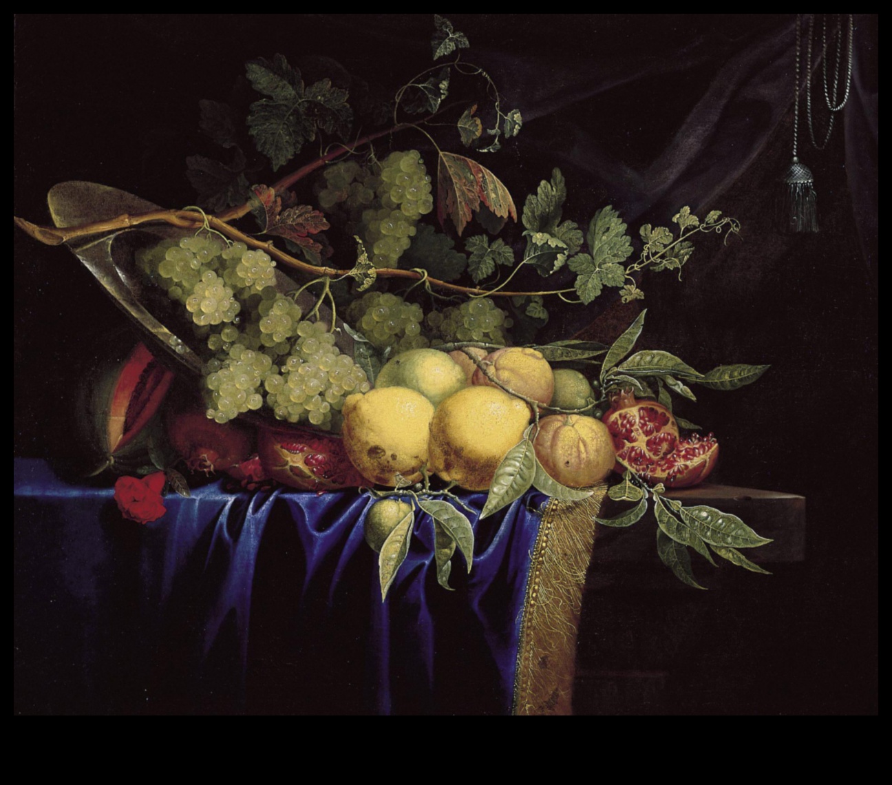 גוונים הרמוניים: הצבעים התוססים של יצירה אמנותית רוקוקו