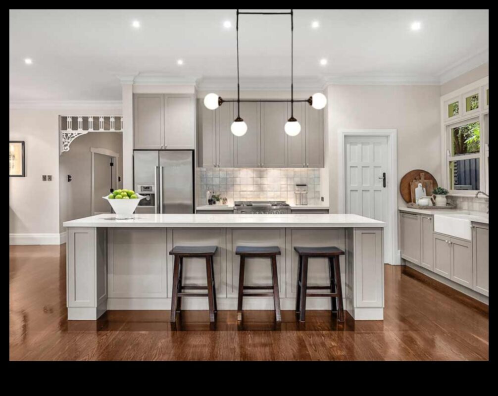 מהם כמה רעיונות לעיצוב מטבח שיק תעשייתי עם נורות תליון נורות אדיסון?